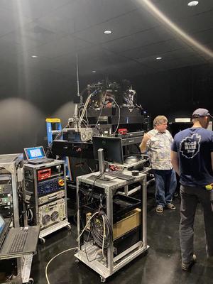 This is AOP's intergrated sensor for LiDAR,  Hyperspectral, and RGB data collection