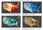 Understanding the continuous phenological development at a daily time step with a Bayesian hierarchical space-time model: impacts of climate change and extreme weathers